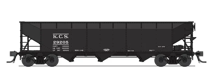Broadway Limited Imports 8112 HO Scale 70 Ton Triple Hopper Kansas City Southern KCS 4 Pack