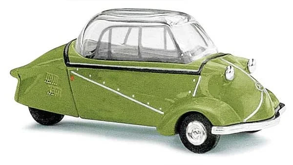 Busch 48814 HO Scale 1955 Messerschmitt KR200 3-Wheeled Kabinenroller – Green