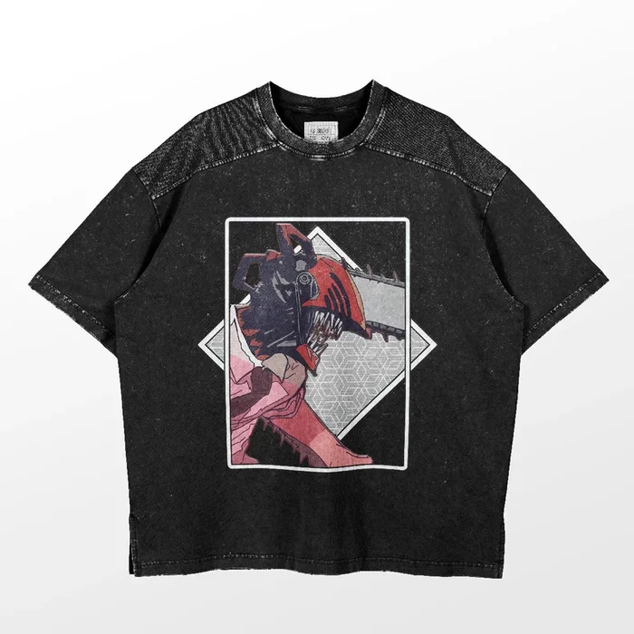 Camiseta do perfil Denji Man Denji – camisa de anime 100% algodão com design ousado
