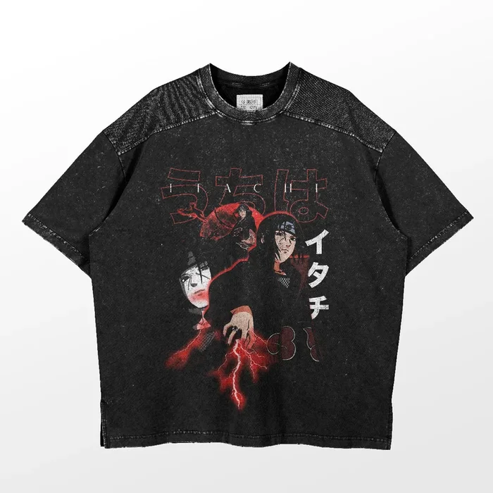 Camiseta Itachi Uchiha Lightning | Ropa de anime premium