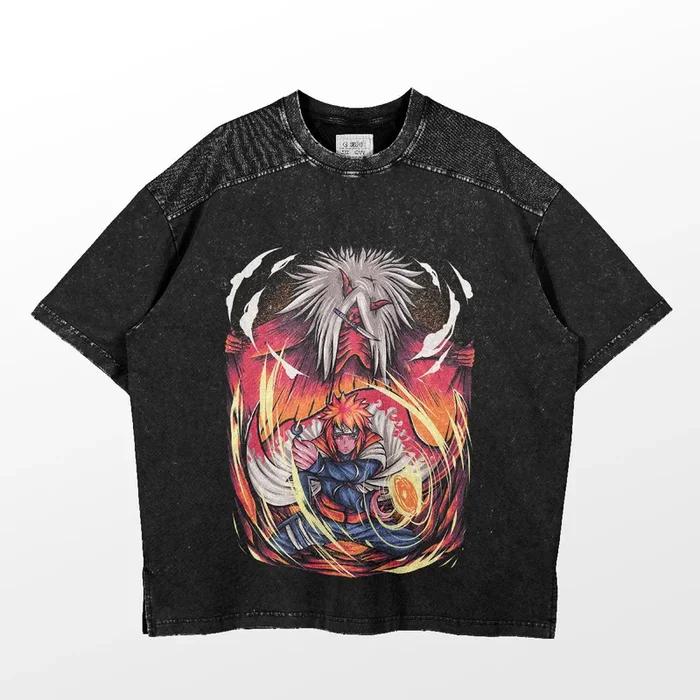 Camiseta Naruto Minato Namikaze y Shiki Fujin | Ropa de anime premium