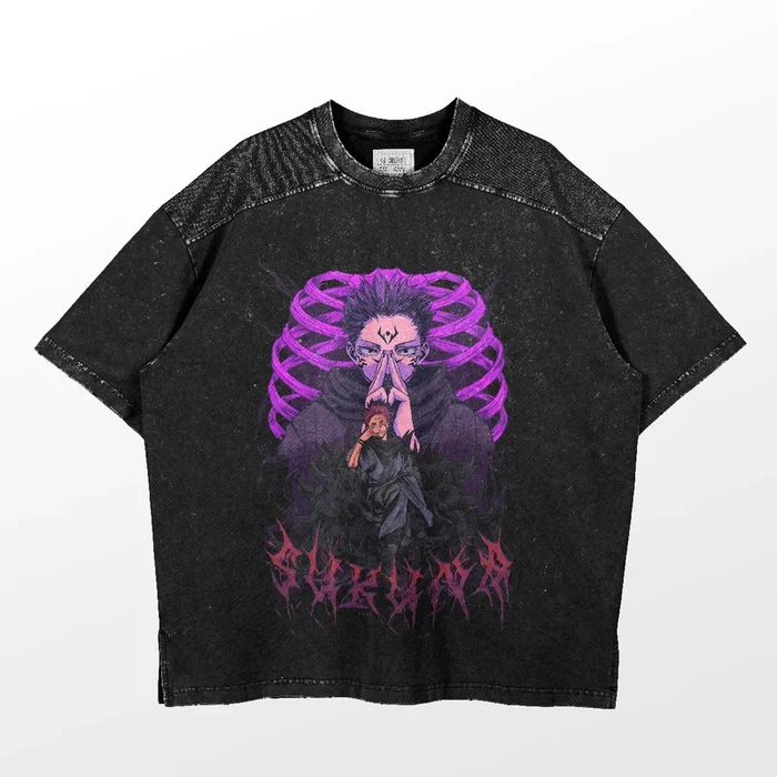 Camiseta Sukuna Dark Ritual Jujutsu Kaisen-ropa de anime de alta calidad