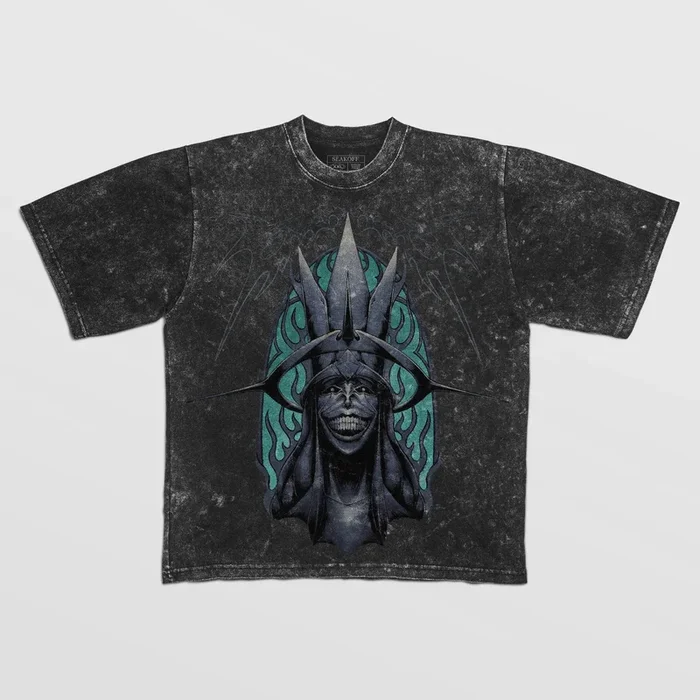 Campa gráfica de anime de nivelamento solo vintage – Monarch of Frost Design | Camisa de qualidade premium