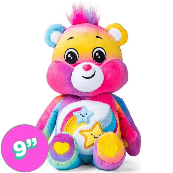 Care Bear 9 Inch Bean Plush Dare To Care Bear