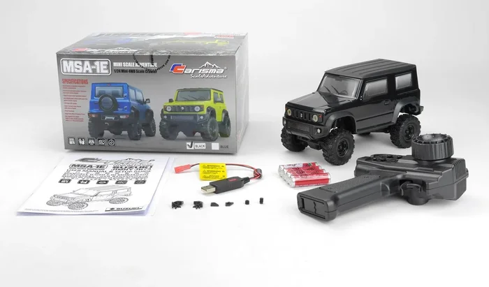 Carisma MSA-1E 1/24 Suzuki Jimny JB74 Scale Crawler RTR Black 83068 CIS83068
