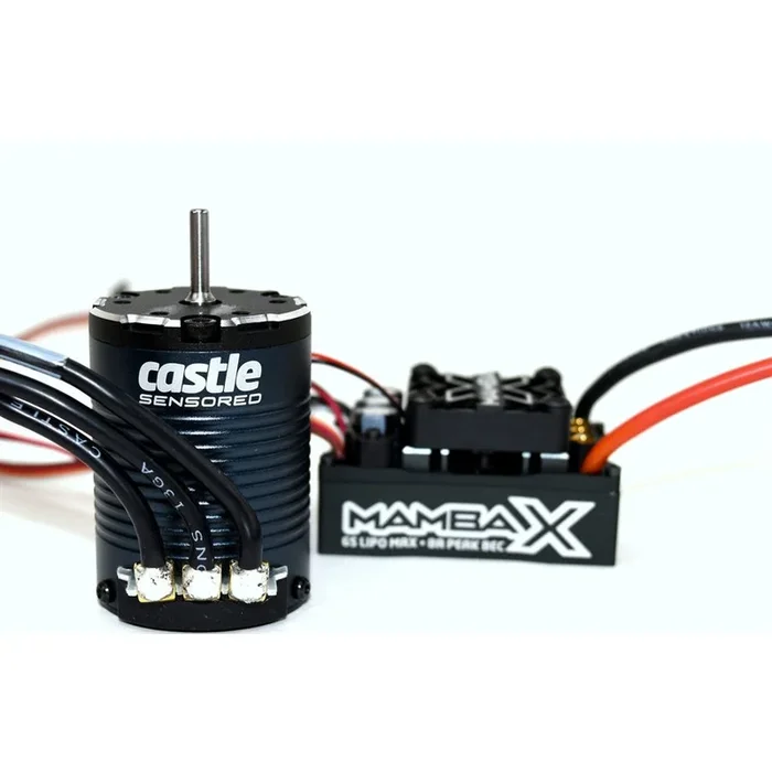 Castle Creations Mamba X ESC Waterproof Sensored Brushless Combo 1900kV Slate