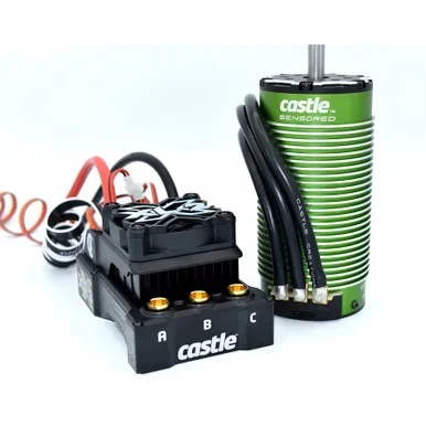 Castle Creations Mamba XLX2 1/5 Sensored Brushless ESC with 2028-800KV Motor Combo, 010-0167-01