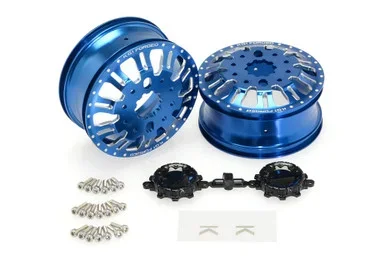 CEN Blue KG1 KD004 CNC Metal Rear Dually Wheels for DL-Series Ford F450, CKD0656