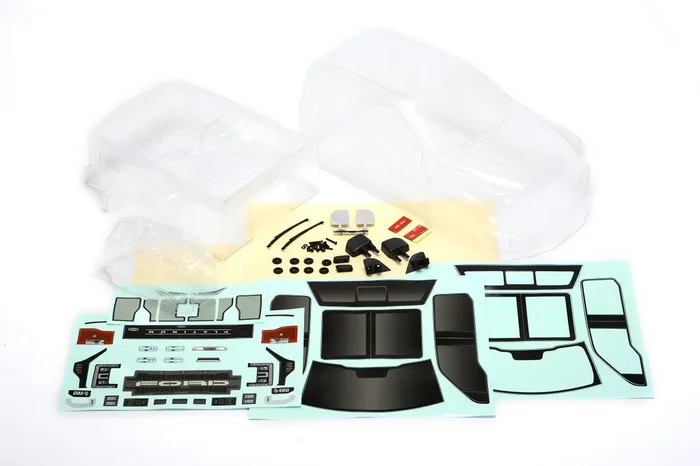 CEN Ford F-450 Complete Body Set w/Light Buckets (Clear) (447mm Wheelbase)
