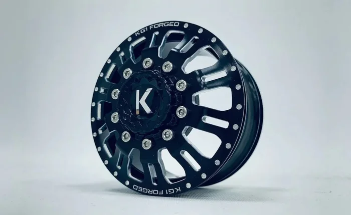 CEN KG1 KD004 DUEL Front Dually Aluminum Wheel (Black) (2)
