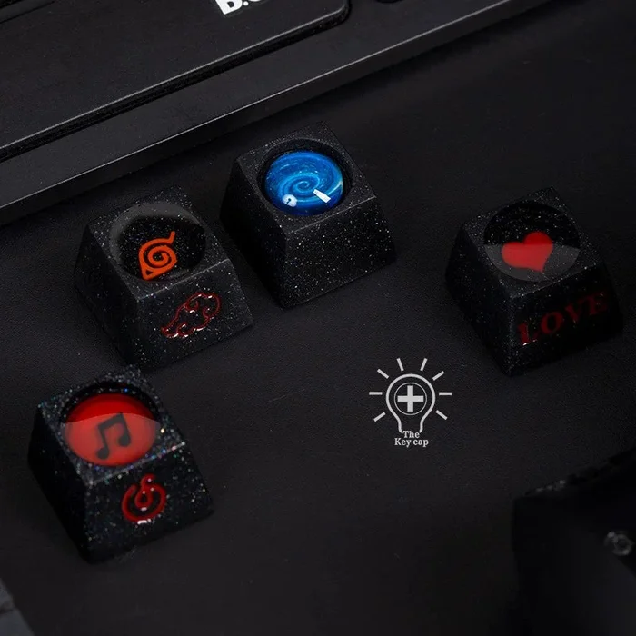 ชุด Keycap Elements Naruto – Hidden Leaf, Akatsuki, Love และอีกมากมาย | ปุ่มกดแป้นพิมพ์เชิงกลแบบกำหนดเอง