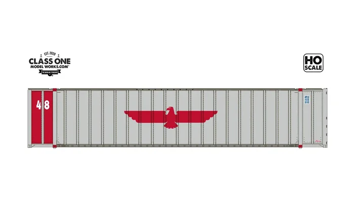 Class One Model Works HO Scale Monon 48′ Container American President Lines APLU 482107/482416 2Pack