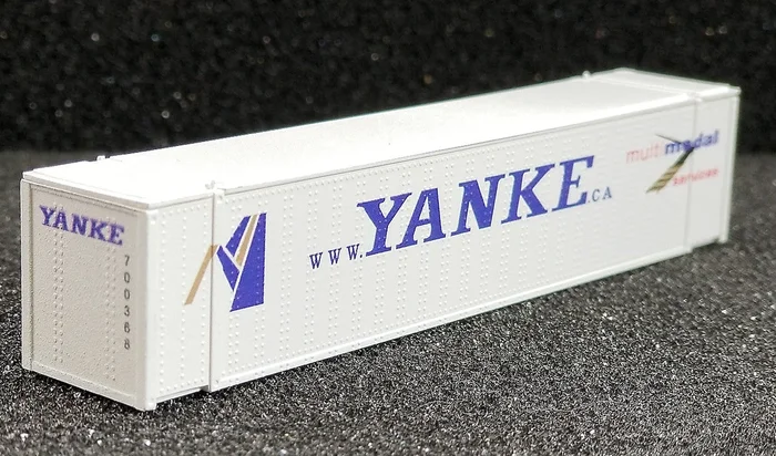 Con-Cor 0004-048023 N Scale 48′ Container 2-Pack – Ready to Run — Yanke (gray, blue, gold, Website