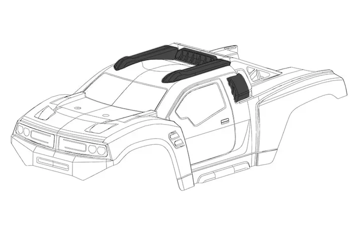 Corally Polycarbonate Body – Punisher XP Clear Cut 1pc 00180-389