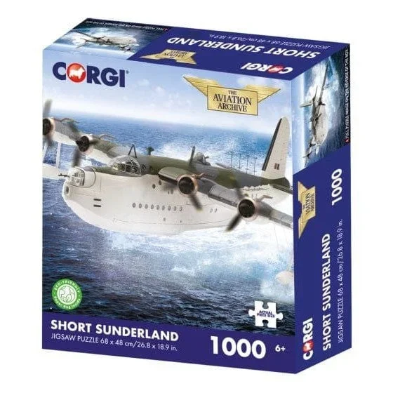Corgi Short Sunderland 1000 Piece Jigsaw Puzzle