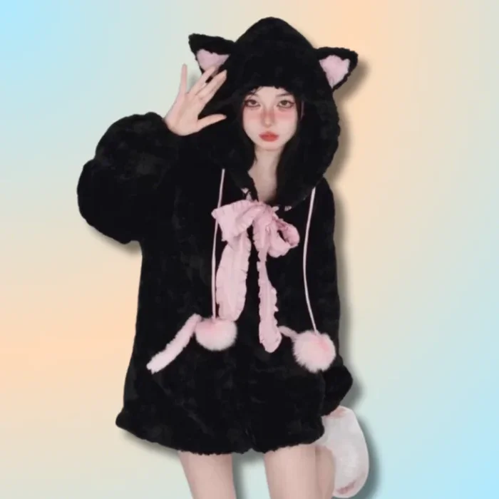Cozy Kawaii Hooded Jacket