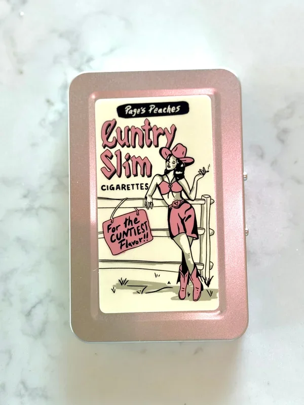 cuntry slim cigarettes stash tin