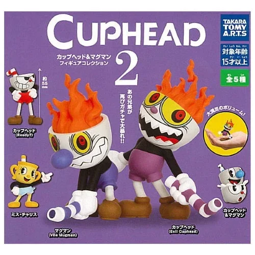 Cuphead And Mugman Figure Collection Vol. 02 Takara Tomy 2-Inch Mini-Figure