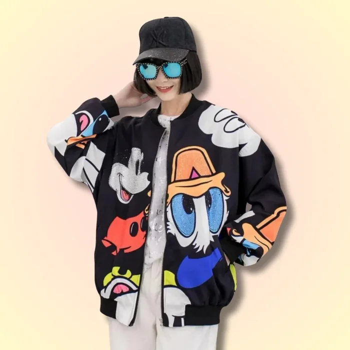 Cute Disney Print Kawaii Coat
