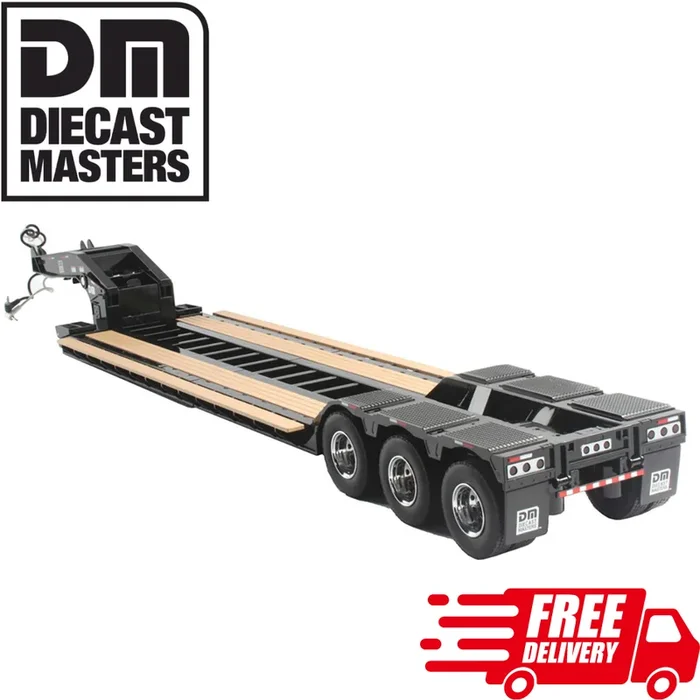 Diecast Master 1/16 Scale Gooseneck Lowboy RC Semi Truck Trailer
