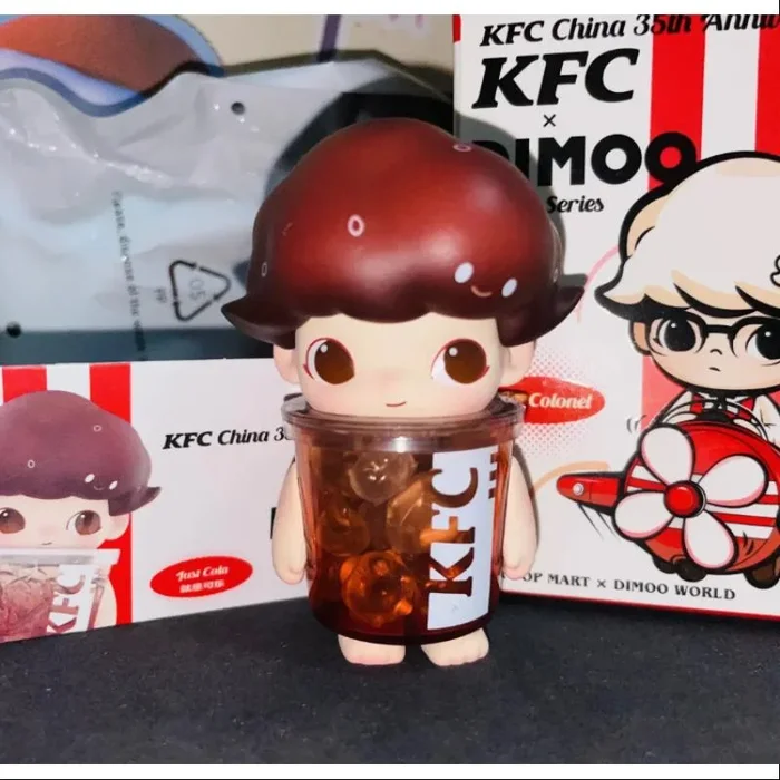 DIMOO Pop Mart DIMOO KFC China 35th Anniversary BUCKET Series Just Cola