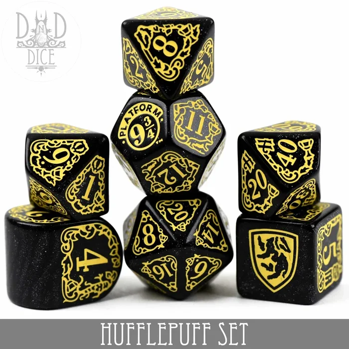 DND DICE Harry Potter – Hufflepuff Dice Set
