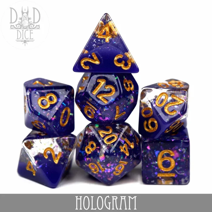 DND DICE Hologram Dice Set