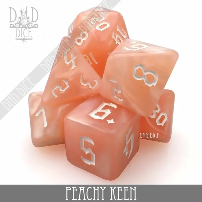 DND DICE Peachy Keen Dice Set