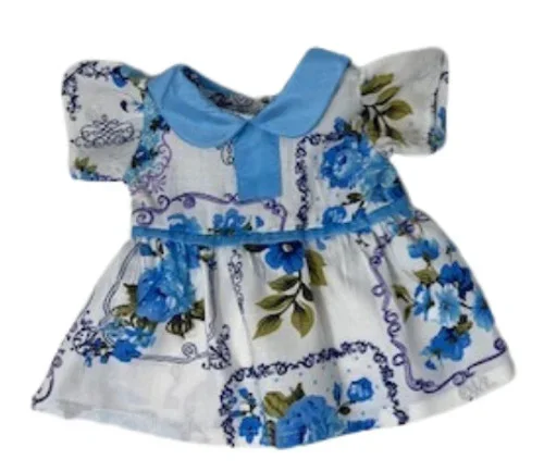 Doll Clothes Superstore Handmade Blue Flower Dress Fits 15-16 Inch Cabbage Patch Kid Dolls