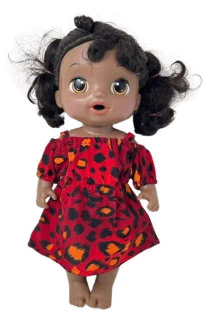 Doll Clothes Superstore Maroon Dress Fits 14 Inch Baby Alive And Little Baby Dolls