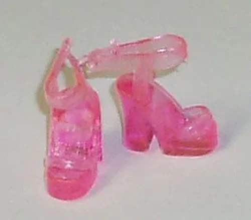 Doll Clothes Superstore Neon Pink Sandal Shoes Heels fits Barbie and 11 1/2 ” Doll