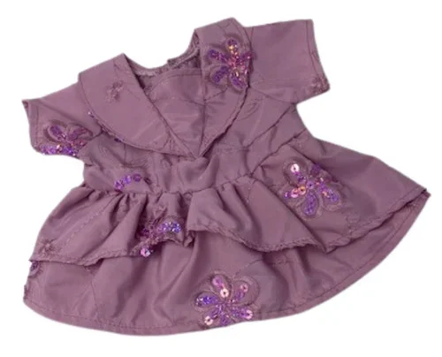 Doll Clothes Superstore Sequined Mauve Dress Fits 14 Inch Baby Alive And Little Baby Dolls