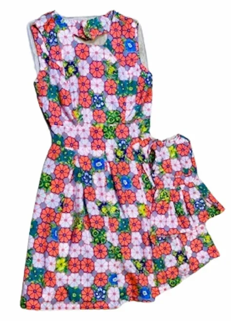 Doll Clothes Superstore Size 14 Matching Girl And Doll Flower Dresses