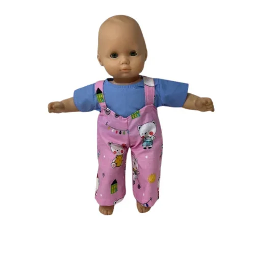 Doll Clothes Superstore Whimsical Bear Overalls Fit 15-16 Baby And Cabbage Patch Kid Dolls