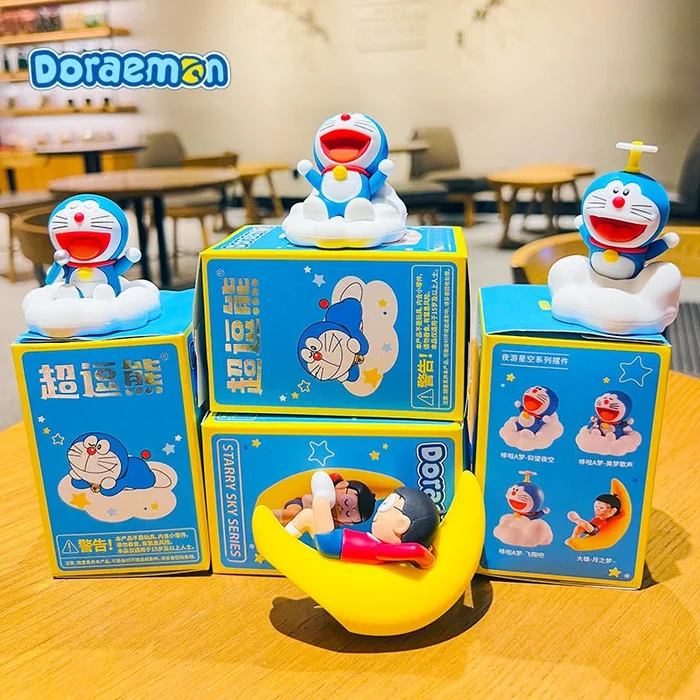 Domestic products authorized Doraemon Night Tour Starry Sky Series Blind Box Hand Office Aberdeen – Various options