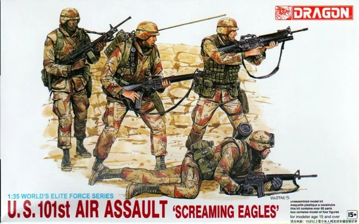 Dragon Models 3011 1/35 U.S. 101st Air Assault ‘Screaming Eagles’ Figures Model Kit