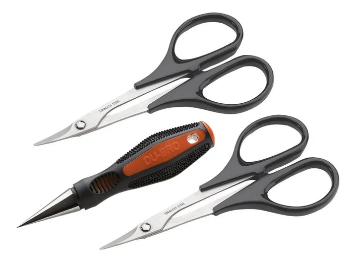 Dubro Body Reamer & Scissors Set Curved & Straight 2331