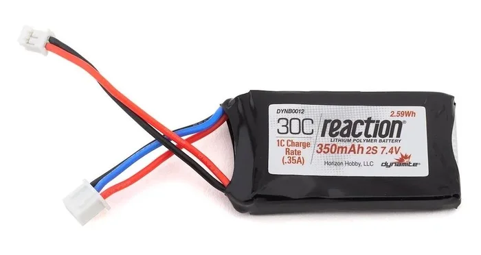 Dynamite DYNB0012 7.4V 350mAh 2S LiPo Battery: PH 2.0