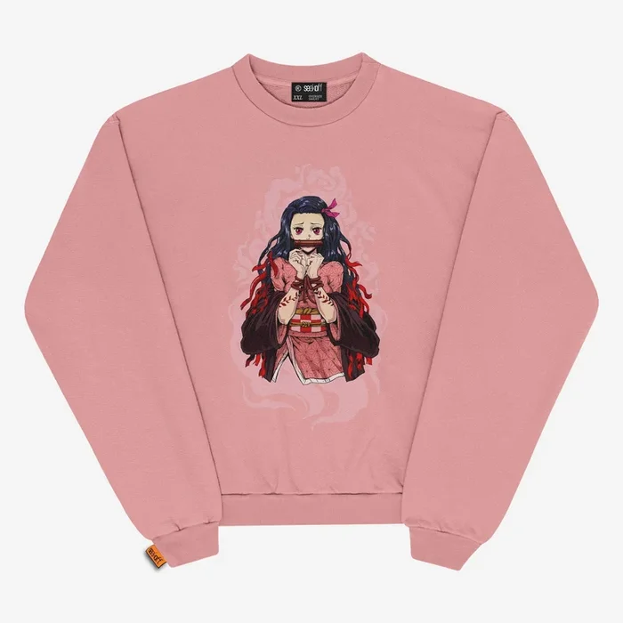 惡魔殺手Nezuko Kamado超大運動衫|高級動漫服裝