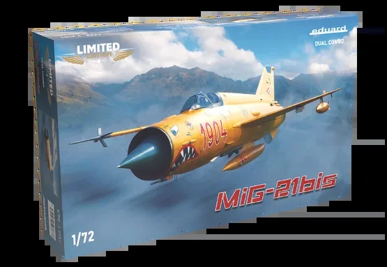 Eduard 2151 1/72 MiG21bis Jet Aircraft Dual Combo (Limited Edition Plastic Kit)