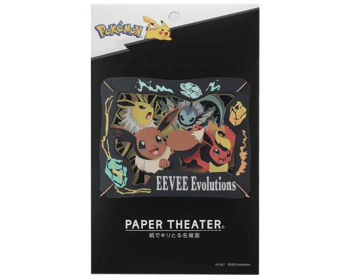 Ensky PK-007 Paper Theater Pokémon Eevee Evolutions