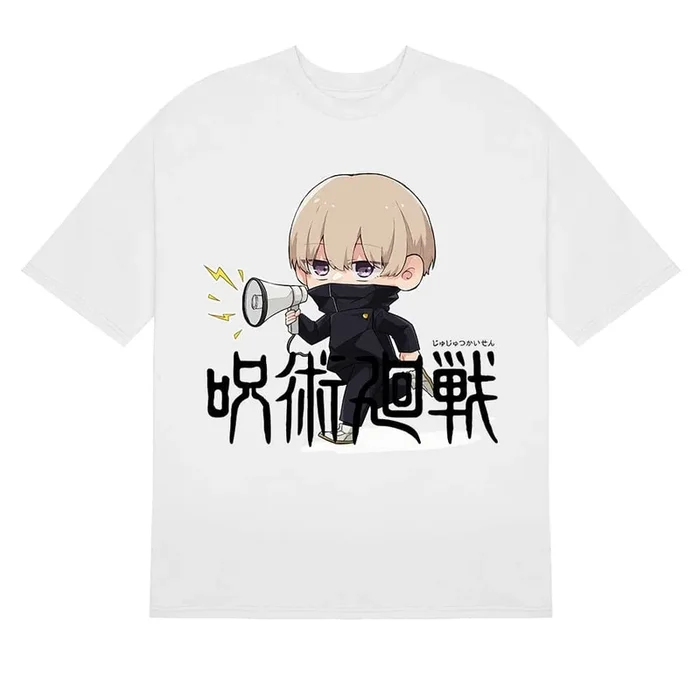 เสื้อยืด Chibi Toge Inumaki Jujutsu Kaisen – เครื่องแต่งกายอนิเมะที่น่ารัก