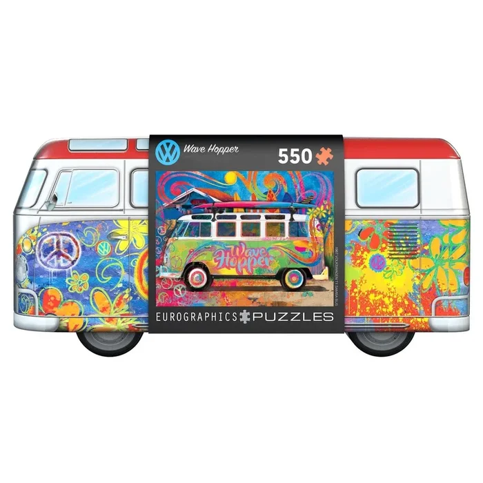 Eurographics VW Bus / Collectable Tin ‘Wave Hopper 550 Piece Smart Cut Jigsaw Puzzle