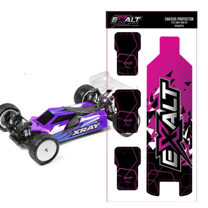 EXALT CP13 Chassis Protector Skins, for XRAY XB4 24′ D/C