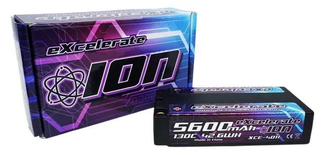 Excelerate ION 2S 130C Hardcase LiPO (7.6V/5600mAh) Shorty Low CG XCE-4011