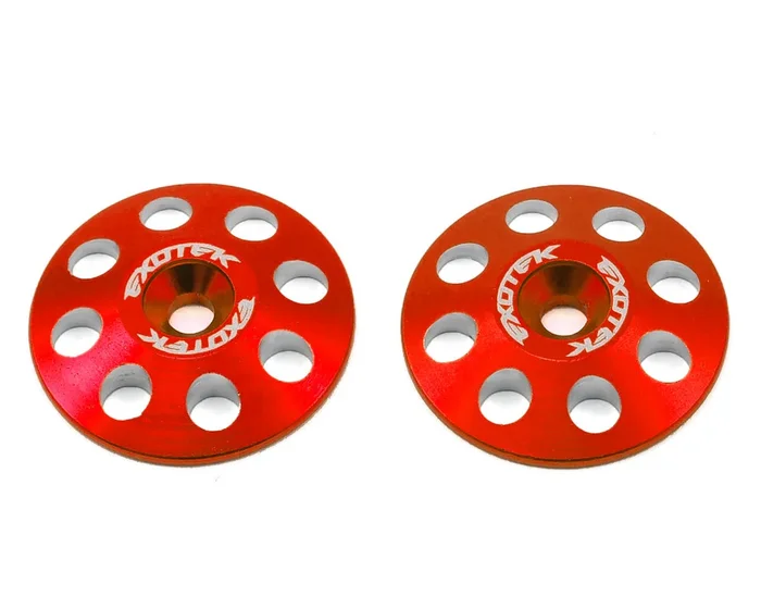Exotek Racing 1/8 Buggy XL Wing Buttons 22mm (2) Red