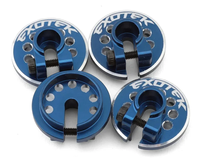 Exotek Traxxas Slash Aluminum Ultra Shocks Clamping Spring Cups (4) 2219
