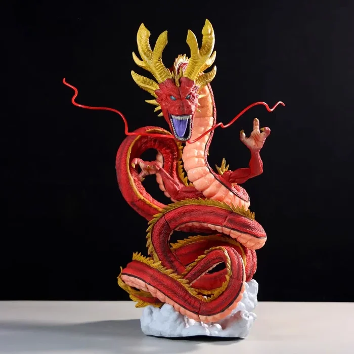 Figura coleccionable de Shenron Red – Dragon Ball Z, 30 cm, alto detalle, estatua de dragón