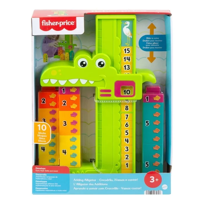 Fisher Price Adding Tower Alligator Learning Toy for Preschoolers
