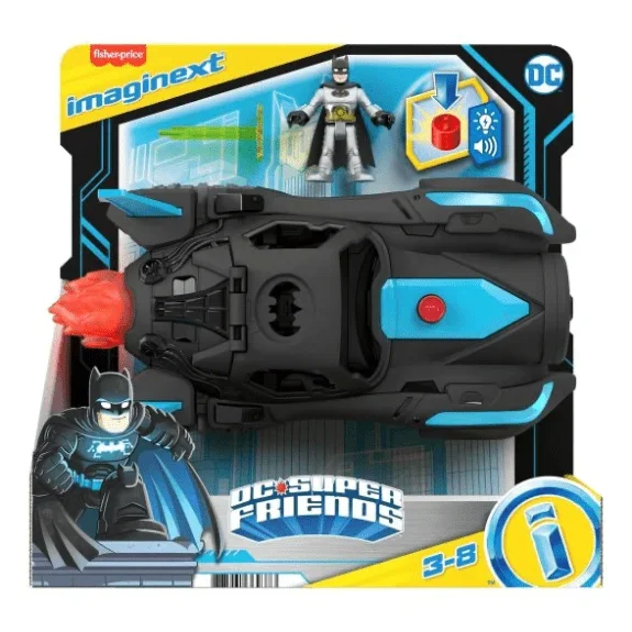 Fisher Price Imaginext DC Super Friends Lights and Sounds Batmobile